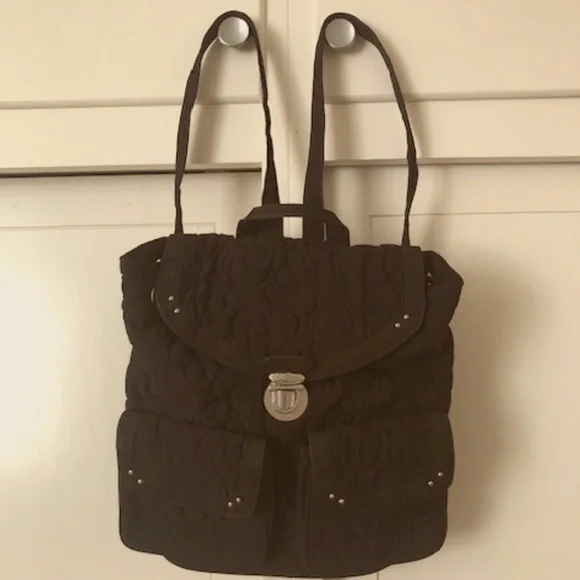 Vera Bradley Quilted Black Backpack Excelent Condition Vera Bradley | Bags | Vera Bradley Quilted Black Backpack  main image 2